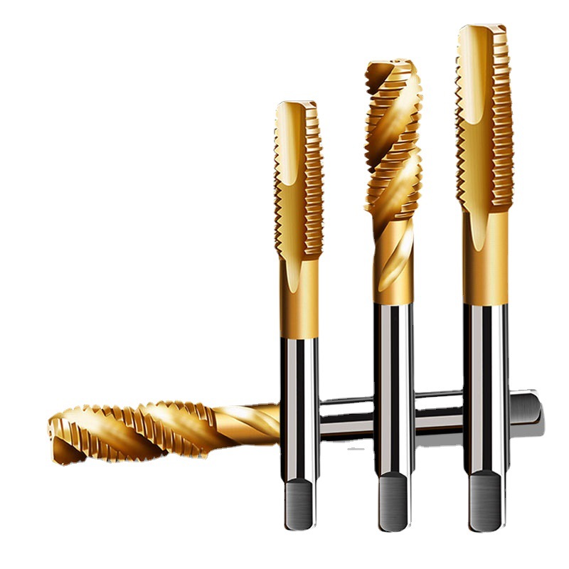 Factory direct sales of machine spiral taps, high-speed steel titanium-coated cobalt-containing taps, stainless steel drilling tools, end taps full figure