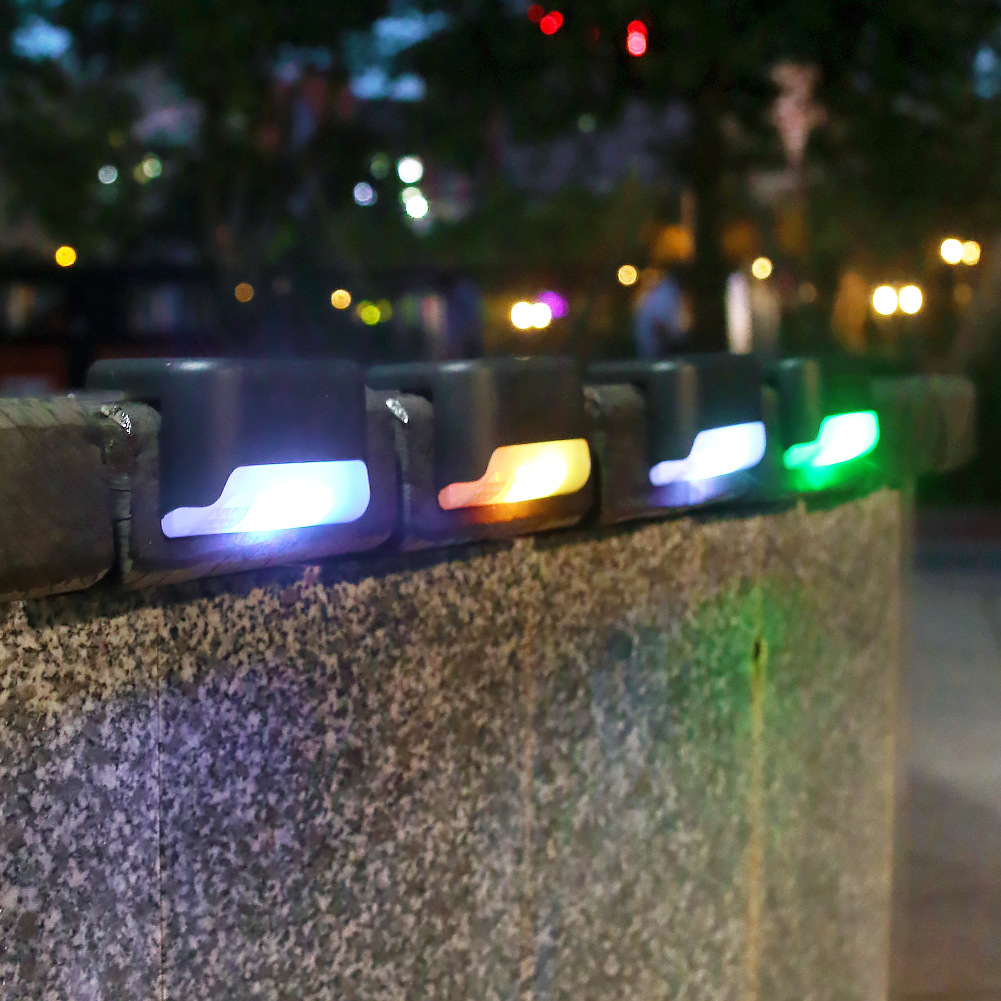 Solar step lights, outdoor rainproof fence lights, staircase lights, courtyard step lights, railing lights, solar wall lights Specification drawing