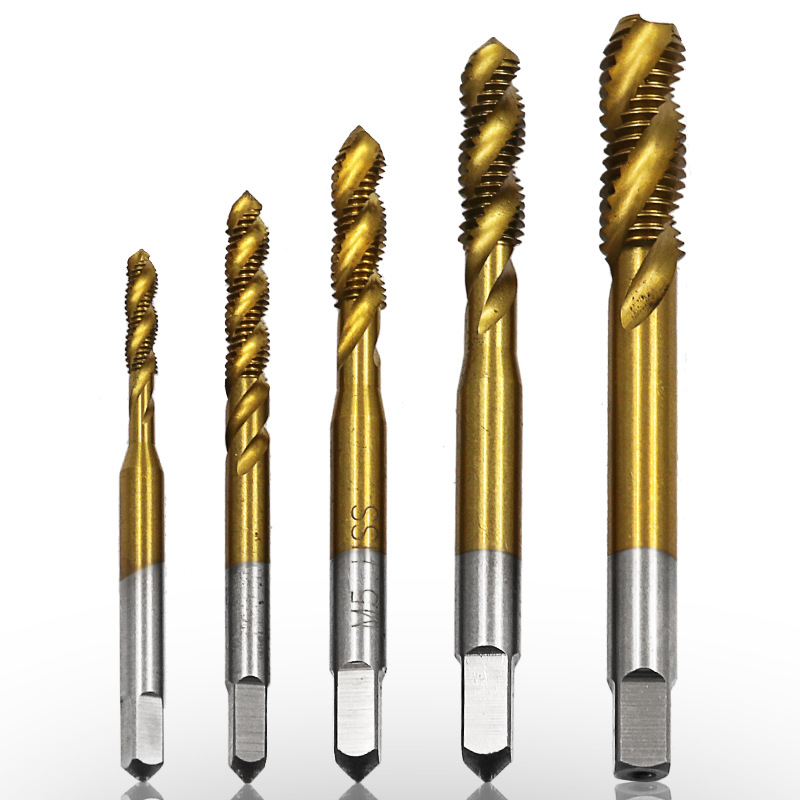 Wholesale supply of high-speed steel 6542 material M3M8 for titanium-coated spiral groove machine taps and hand metric taps Item Picture