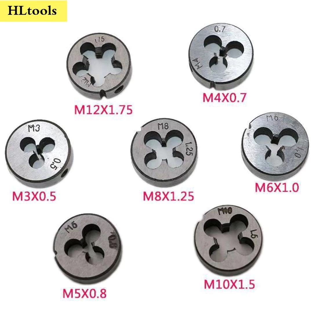 Factory direct sales of 8pc die thread winch set, metric alloy steel 8-piece set, die thread winch set, tapping Specification drawing