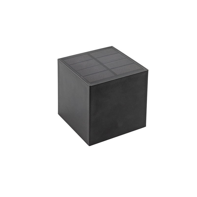 New solar-powered ambient wall lamps, outdoor courtyard and garden lighting, fence lamps, new rural household square night lights Item Picture