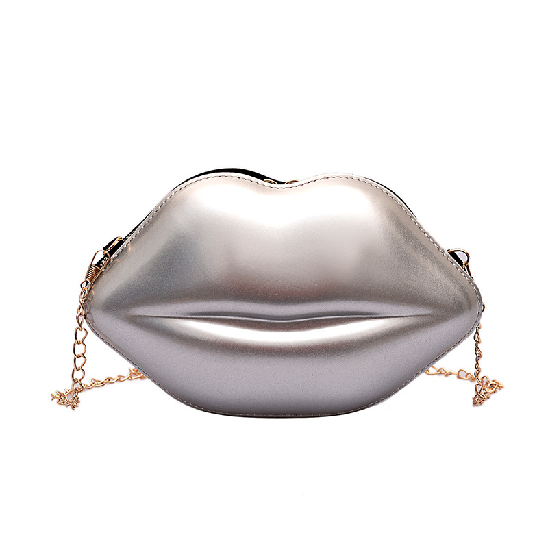 2022 New stylish Korean chic chain lip mini bag, Instagram super bag, versatile mini single-shoulder crossbody bag for women Item Picture