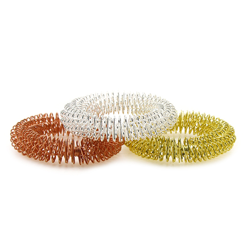 The manufacturer supplies metal finger massagers, finger massage rings and colored wrist massage rings details Picture