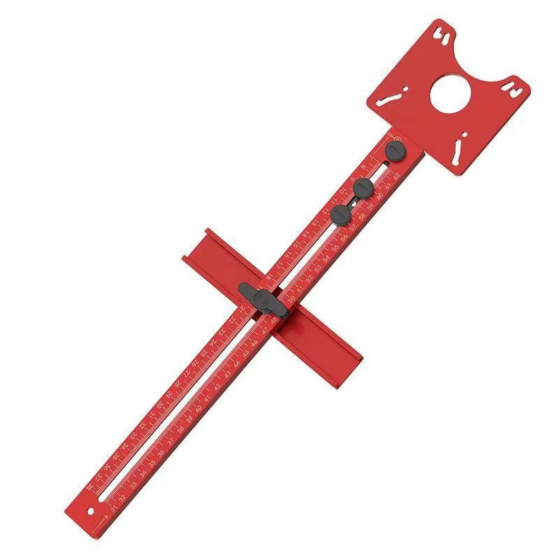 Cross-border extra-thick aluminum alloy woodworking auxiliary circular hole opener, circular hole milling, adjustable slotting and positioning tool undefined