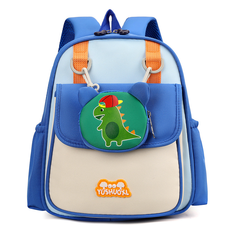 The 2025 new style of cute cartoon schoolbag and backpack for kindergarten kids, featuring contrasting colors and high appearance standards Item Picture