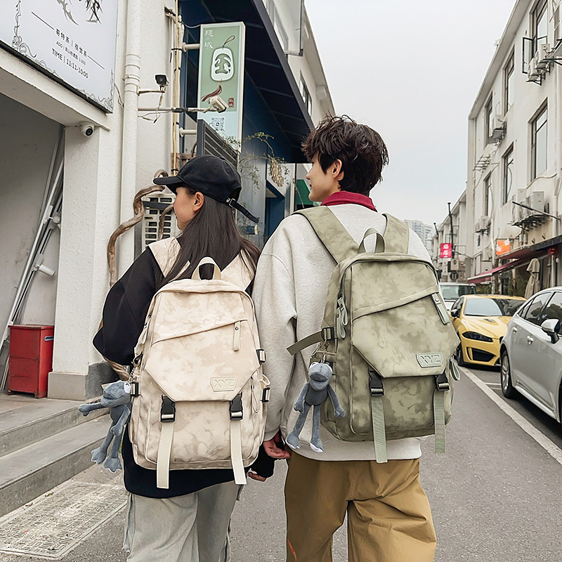 New cross-border backpack, Korean version for both men and women, casual and high-quality backpack, large-capacity computer backpack for campus classes Specification drawing