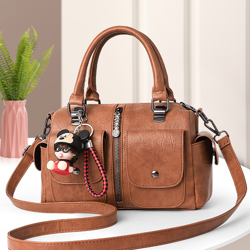 New ladies' handbags, fashionable single-shoulder bags, women's bags, European and American trend PU leather pillow bags, crossbody bags, one-piece consignment Item Picture