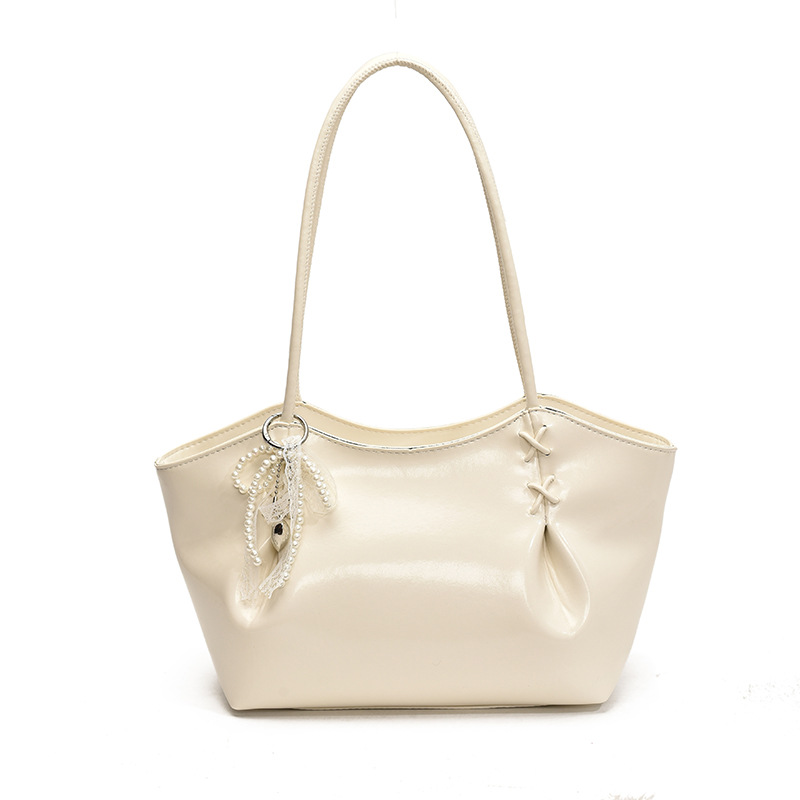 Cross-border women's bag, casual soft surface, large capacity underarm bag, 2025 new style versatile shoulder bag, high-quality commuting tote bag Item Picture