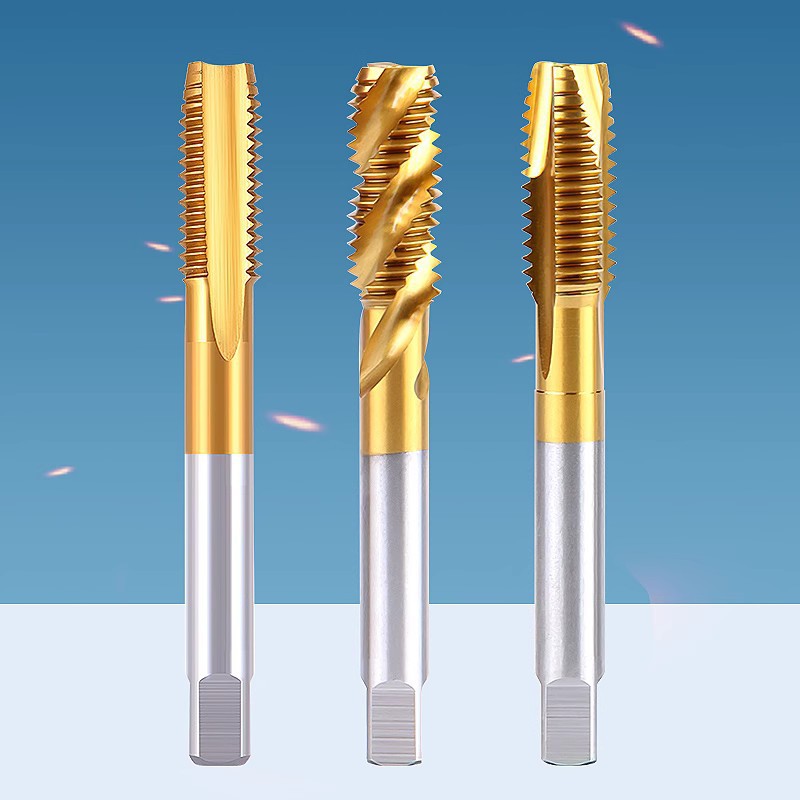 Advanced titanium plating machine tap, cobalt-containing spiral tip straight groove tap, M234568 stainless steel special details Picture