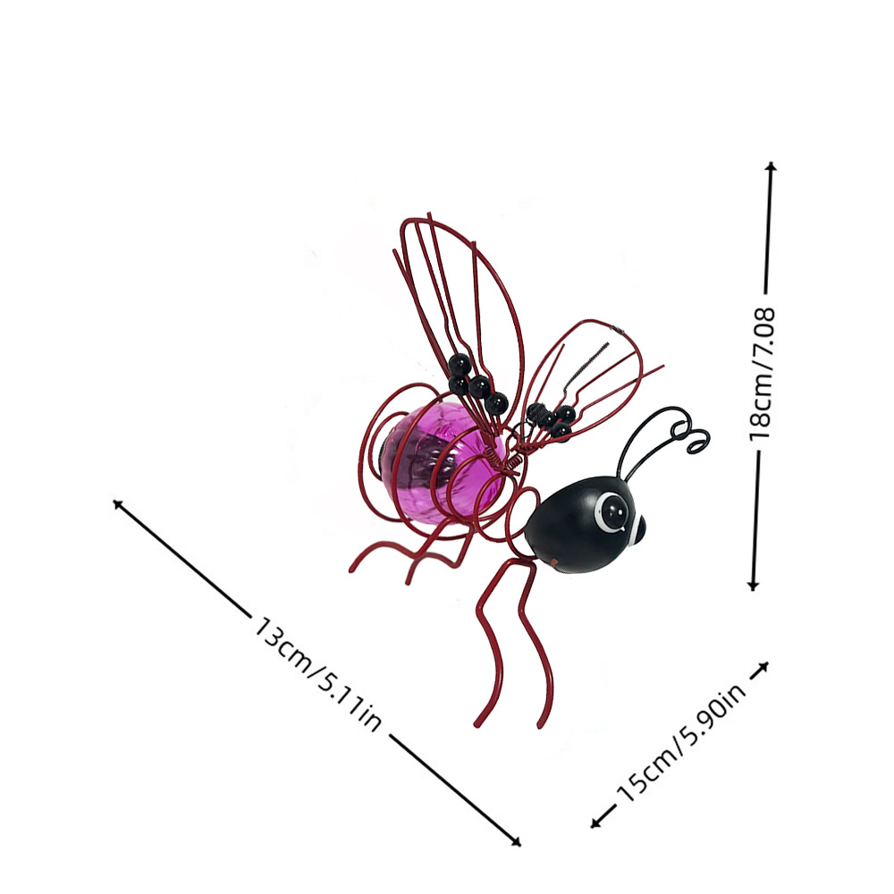 Cross-border new Startistice suspended flying celestial night-luminous simulation insect decorative items for garden decoration details Picture