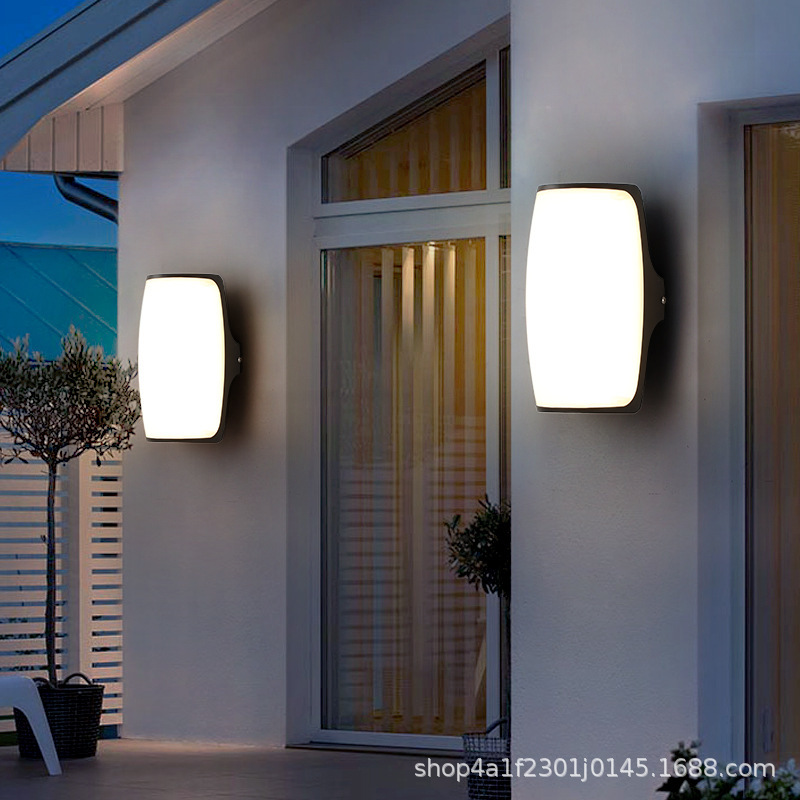 Outdoor wall lamps, waterproof hotel garden wall lamps, courtyard led sensor, villa simple and modern balcony wall lamps details Picture