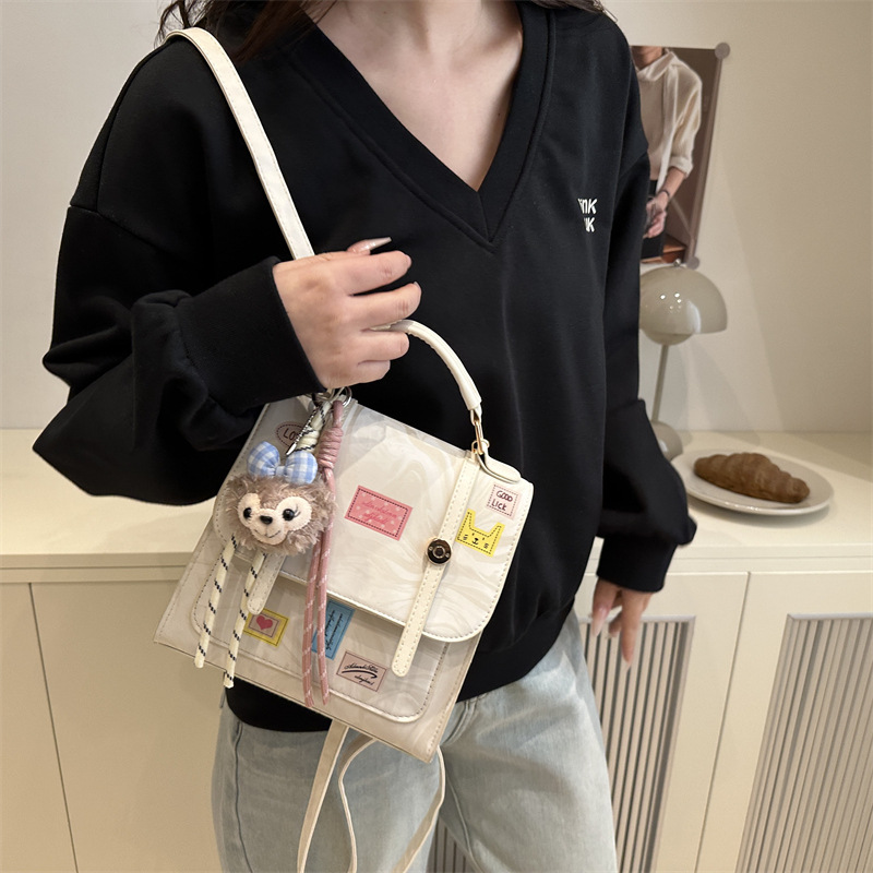 Korean style commuter bag for women, niche fashion, versatile trend 2025 Spring New single-shoulder large capacity stylish tote bag Specification drawing