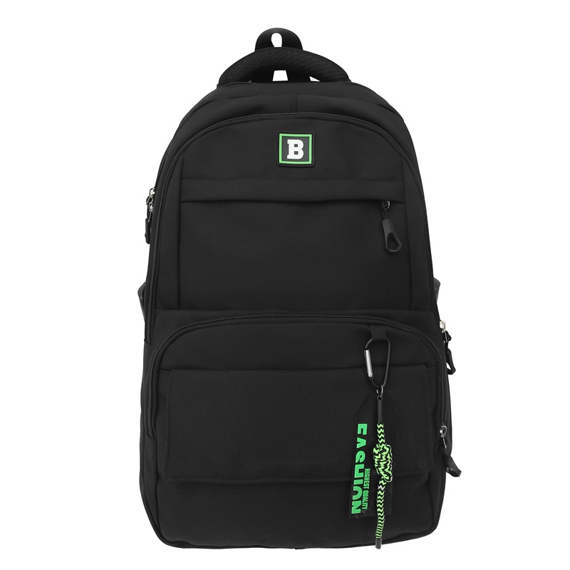 2024 Bestseller Durable multi-functional large-capacity solid-color schoolbag for boys and girls, primary and junior high school students, multi-layer trendy bag Item Picture