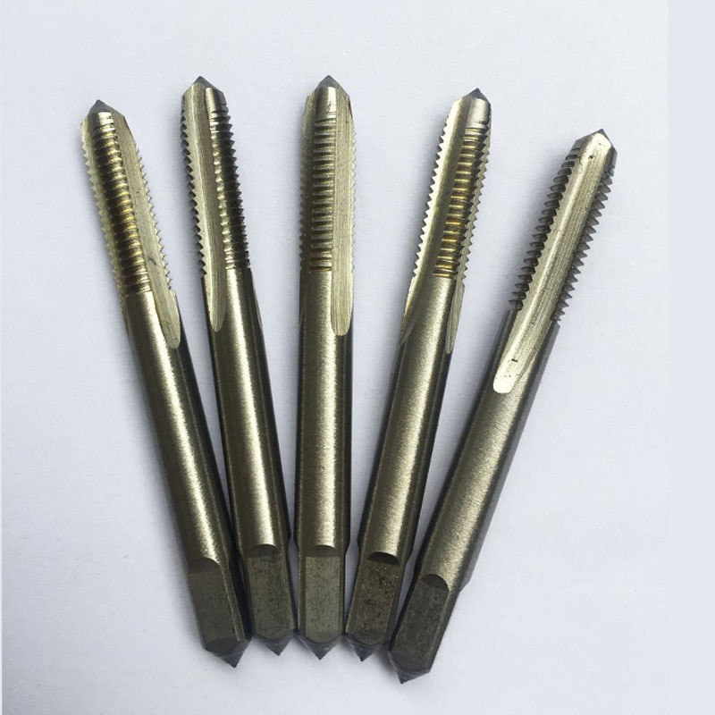 Common working machine taps, straight groove taps, high-speed steel M2, M3, M4, 5M, M8, M10, M12, common iron and aluminum Specification drawing
