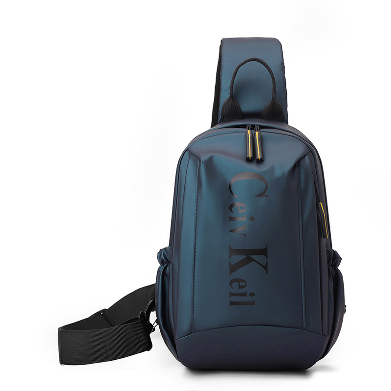 New simple and trendy chest bag, high school and college students' casual daily large-capacity crossbody bag, outdoor travel single-shoulder bag Item Picture