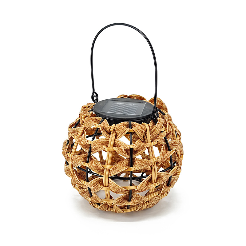 Cross-border outdoor waterproof creative hollowed-out lantern LED white light household villa garden landscape solar lawn light Item Picture