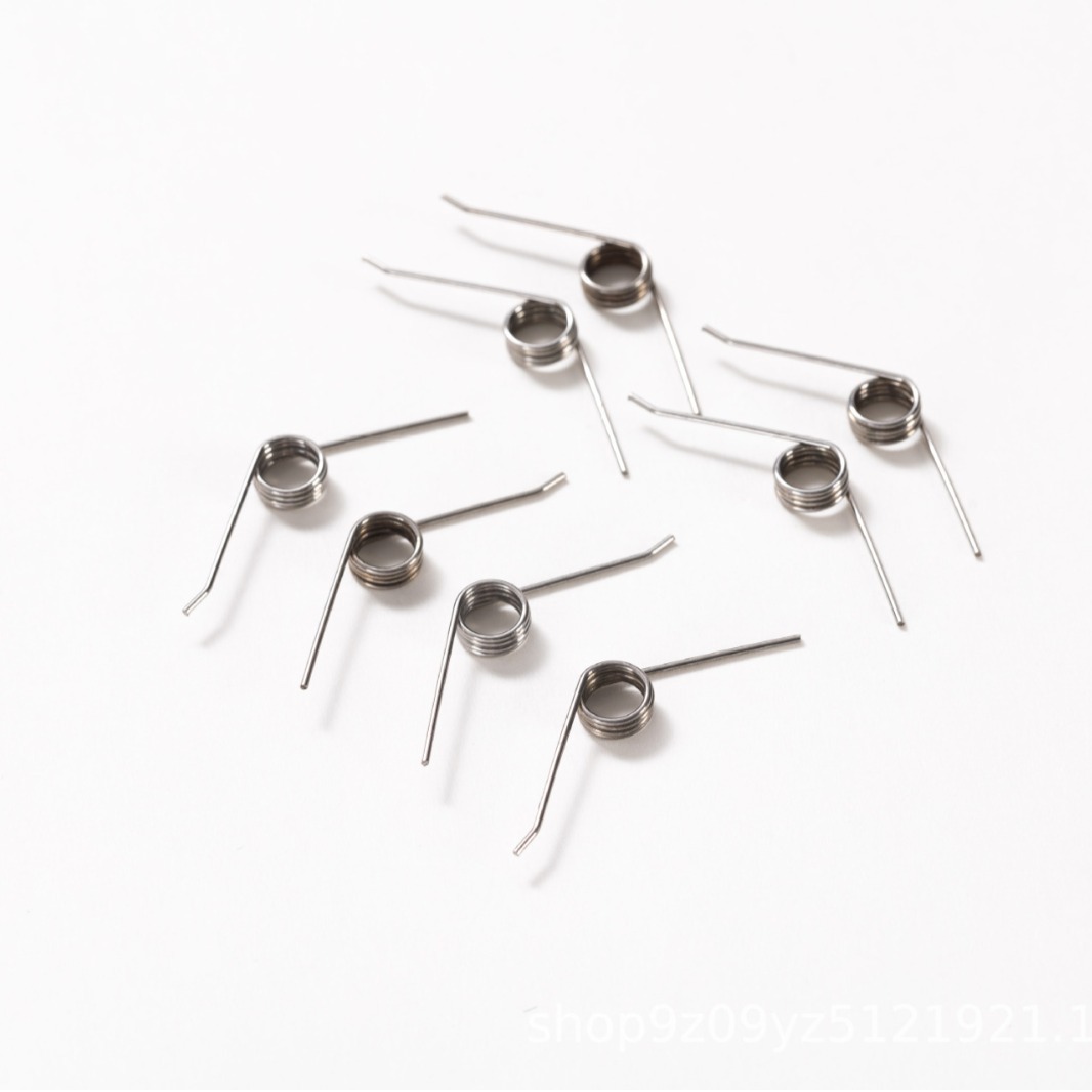 High-temperature resistant stainless steel spring torsion spring production, clip torsion spring, push-type switch cover opening torsion spring details Picture