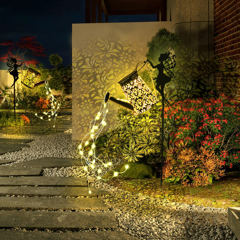 The new e-commerce product, Fairy Land plug-in solar water bottle light, with flowing water flashing, small water bottle and lawn light for decorative lighting Specification drawing