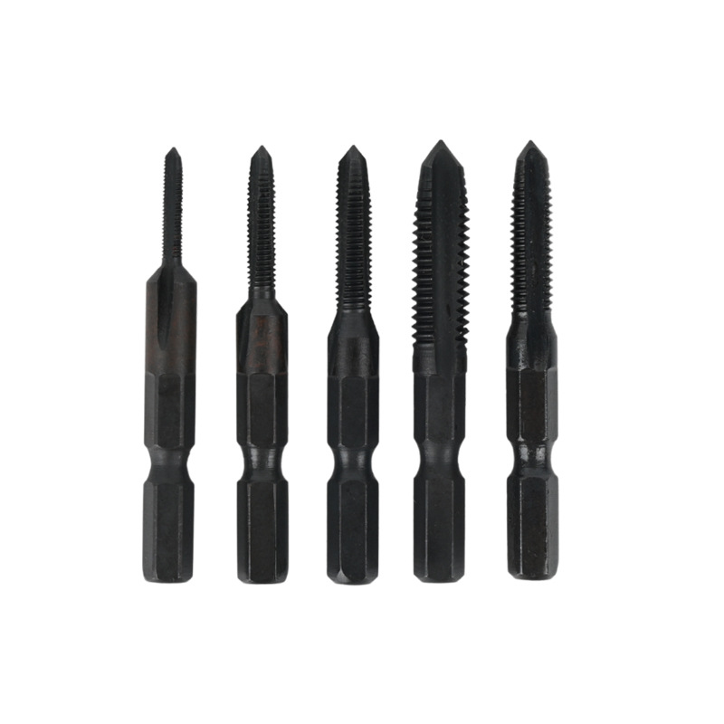 Supply of black high-speed steel taps for pneumatic hexagonal handle taps, straight groove taps for hexagonal handle taps Item Picture