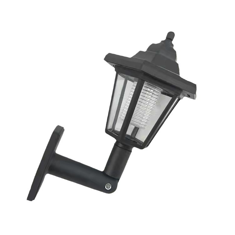E-commerce cross-border solar hexagonal wall lamps, court lamps, garden lamps, outdoor light-controlled new-style villa decorative lamps manufacturer Item Picture