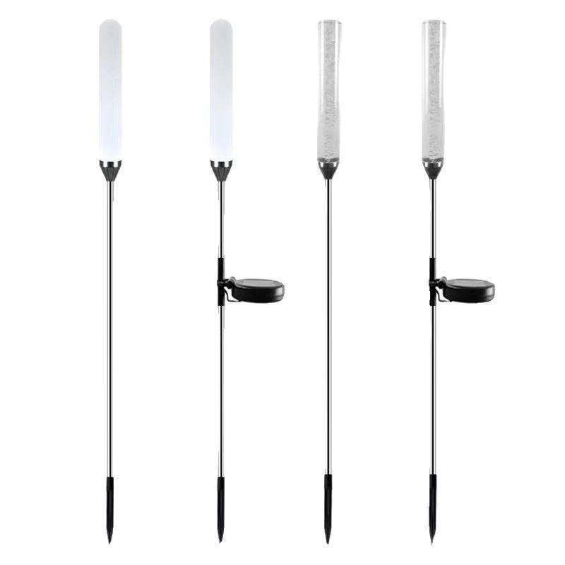Luminous reed lamp, outdoor solar acrylic frosted rod, bubble reed rod, courtyard landscape ground insert lawn lamp Item Picture