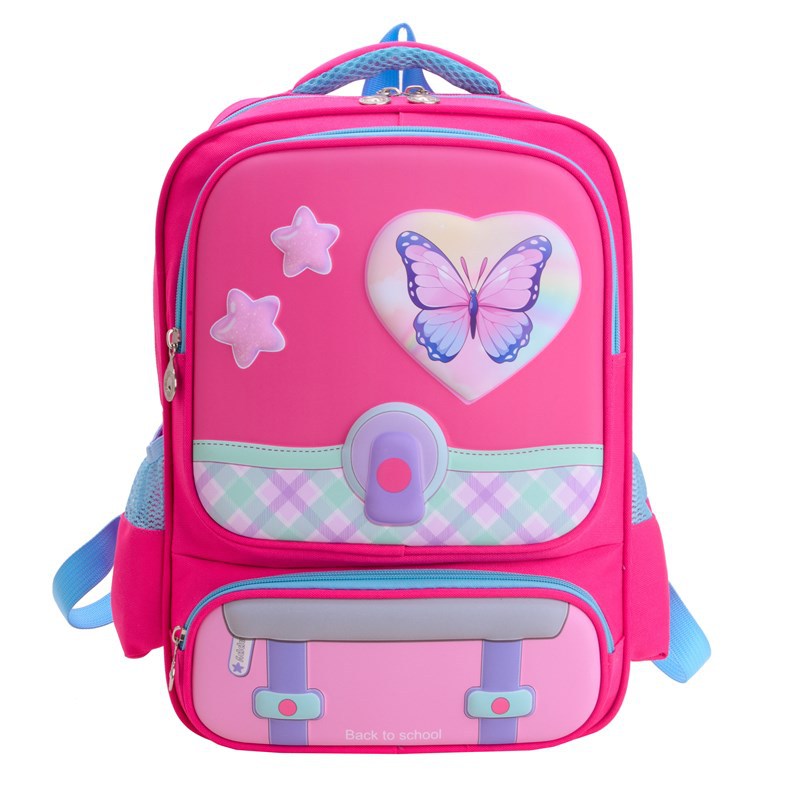 The new cross-border large-capacity schoolbag reduces the burden on primary school students, children, girls and boys. The cartoon backpack on both shoulders is lightweight Item Picture