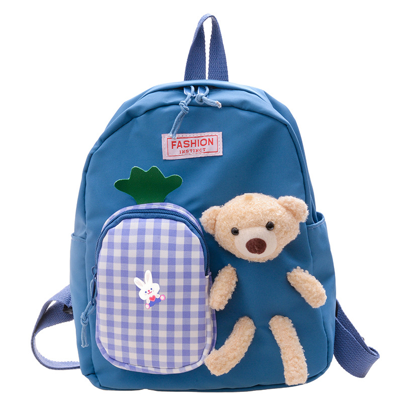 New children's bags, cartoon little pineapple backpacks, cute baby schoolbags, boys' and girls' backpacks Item Picture
