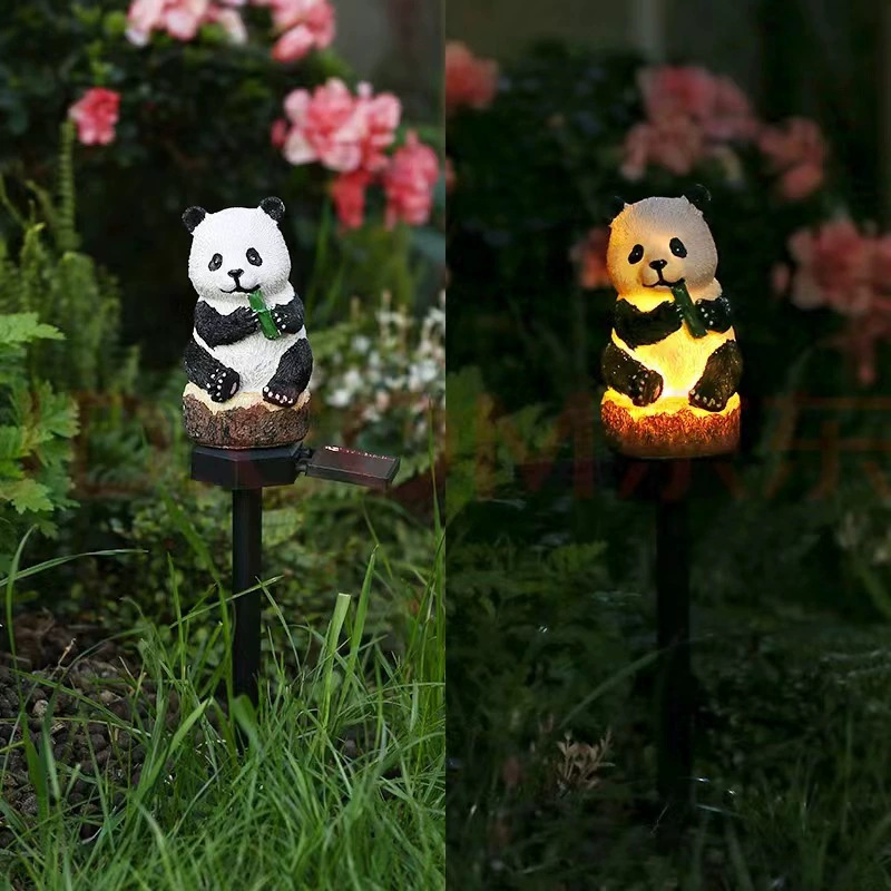 Outdoor solar landscape lights, simulated animal ground insert lights, villa courtyard decorative atmosphere lights, LED lawn lights details Picture