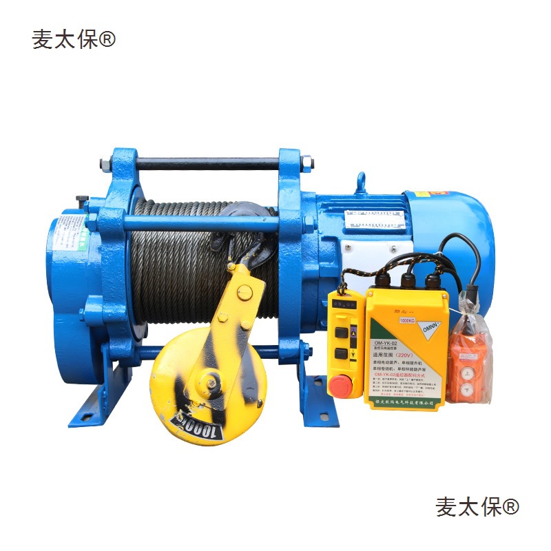 Junda winch 1-ton 2-function hoist 220v household electric hoist 380v building decoration Maitaibao Item Picture
