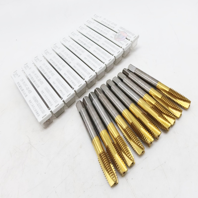 W6542 titanium-coated American end tap, American tip tap 4-40, 5-40 1/4, 5/16, 3/8, 1/2 details Picture