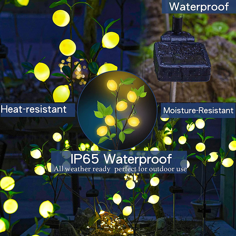 New cross-border Amazon solar lemon lamp, lawn, courtyard, outdoor landscape and atmosphere LED night light Application Scenario