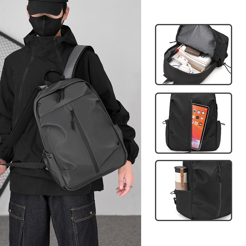 2025 Cross-border New backpack, business trip large-capacity multi-functional computer bag, simple travel and leisure backpack details Picture