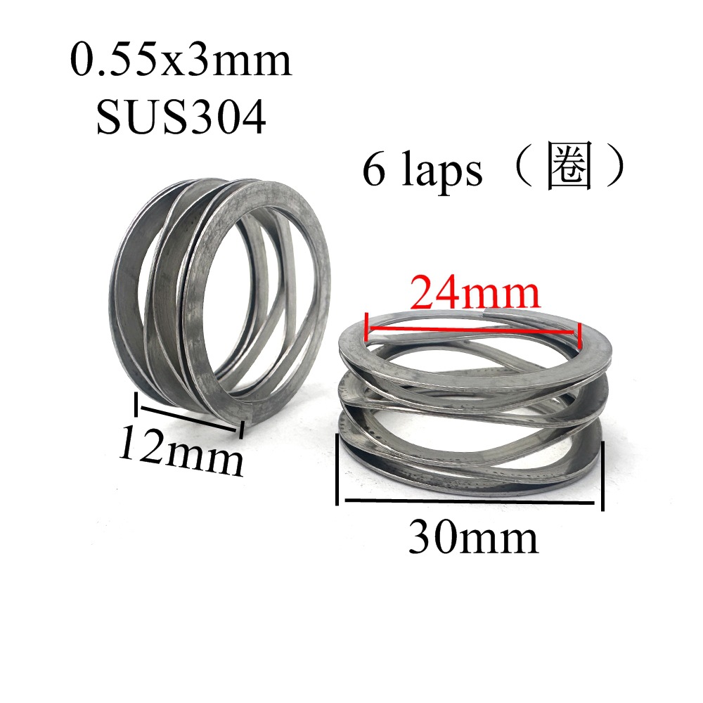 Factory direct sales of stainless steel multi-layer flat-end wave springs. Wave springs full figure