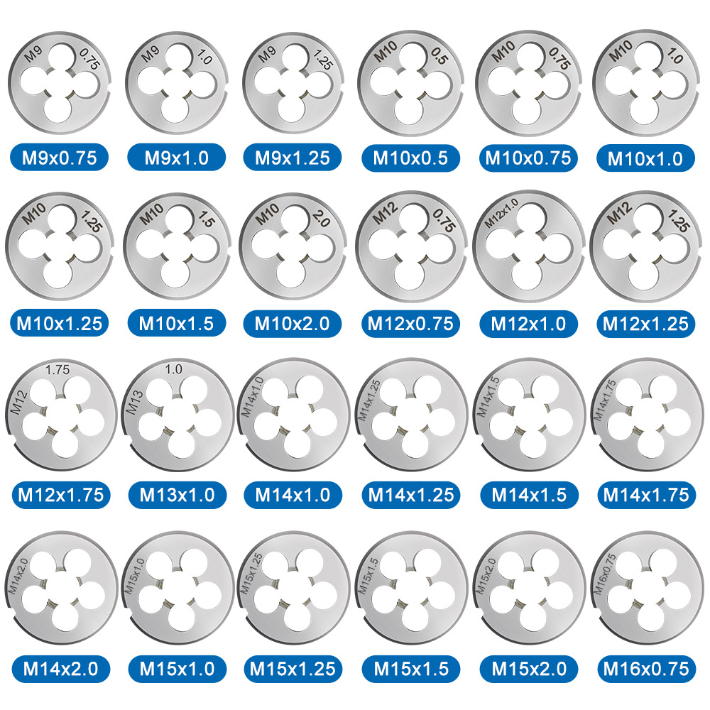 Wholesale of manual thread metric round thread M2-M52 multi-specification mechanical tool thread sets Application Scenario