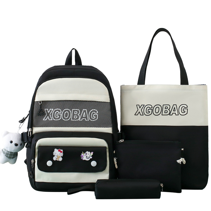 New large-capacity backpack set for girls in grades three to six of primary school Item Picture