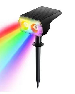 Solar ground slide light, spotlight, lawn light control, lawn light LEDRGBW10LED, 48LED lawn spotlight details Picture