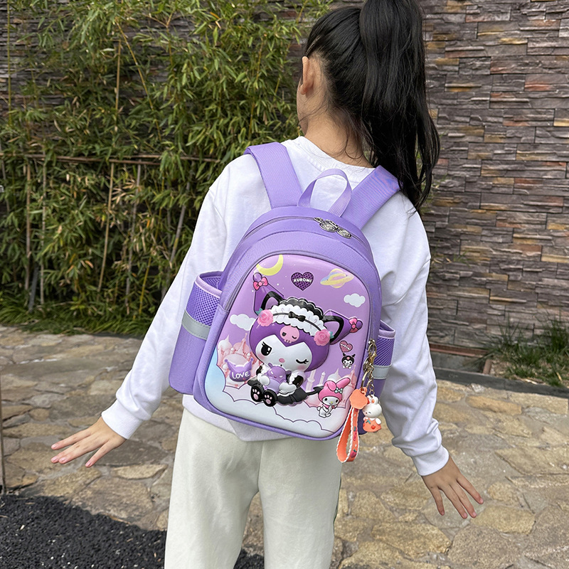 High appearance level kindergarten schoolbag for large, medium and small classes 3456 years old anti-wandering cartoon Kulomi children's backpack full figure