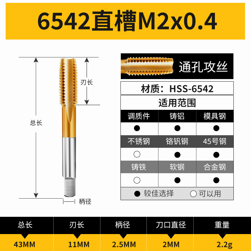 Machine tap m6, thread m5, tapping m3, drill bit m8, tap m10, stainless steel special m12 thread m4, tip helical undefined