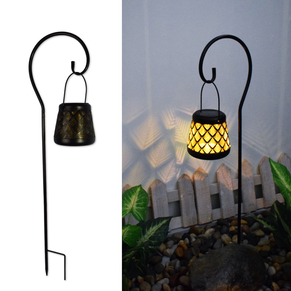 Cross-border European-style garden lawn lights, outdoor solar iron peacock lanterns, hollowed-out courtyard decorative projection lights Specification drawing