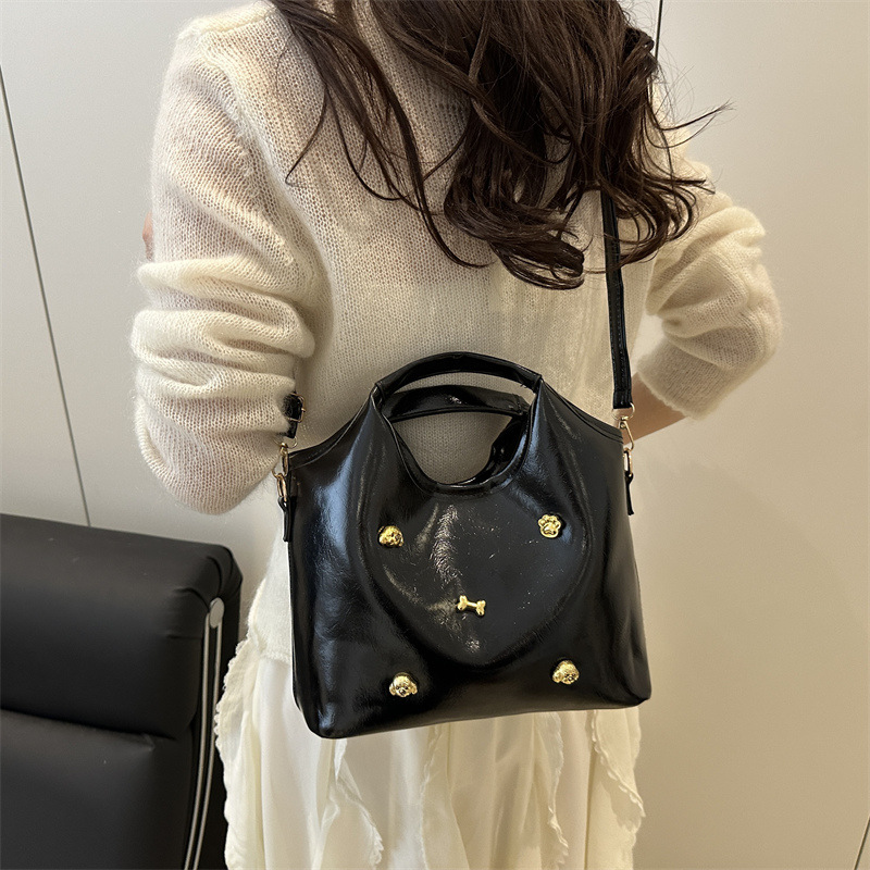 New spring and summer simple, fashionable and high-quality handbags, vegetable basket bags, women's tote bags, large-capacity commuting single-shoulder bags details Picture