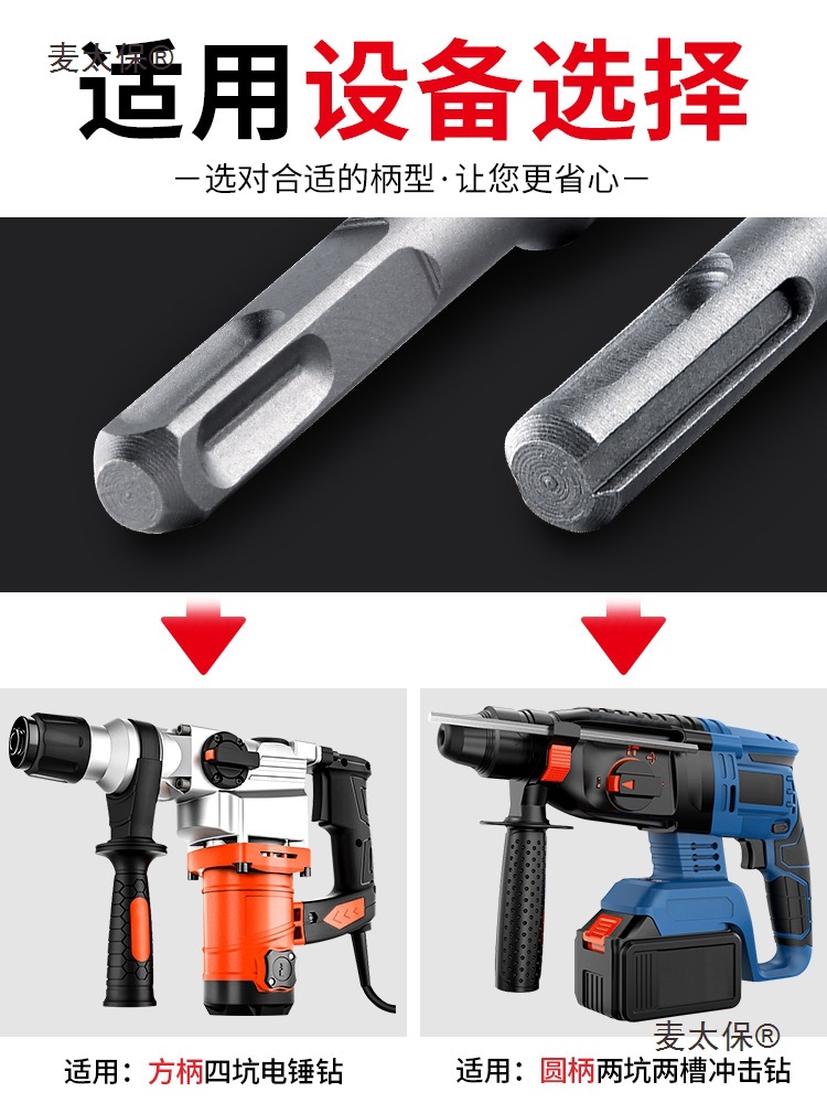 Wall air conditioner hole opener, metal drilling wonder, special wall drilling and cement wall-penetrating impact drill, Mattebao Application Scenario