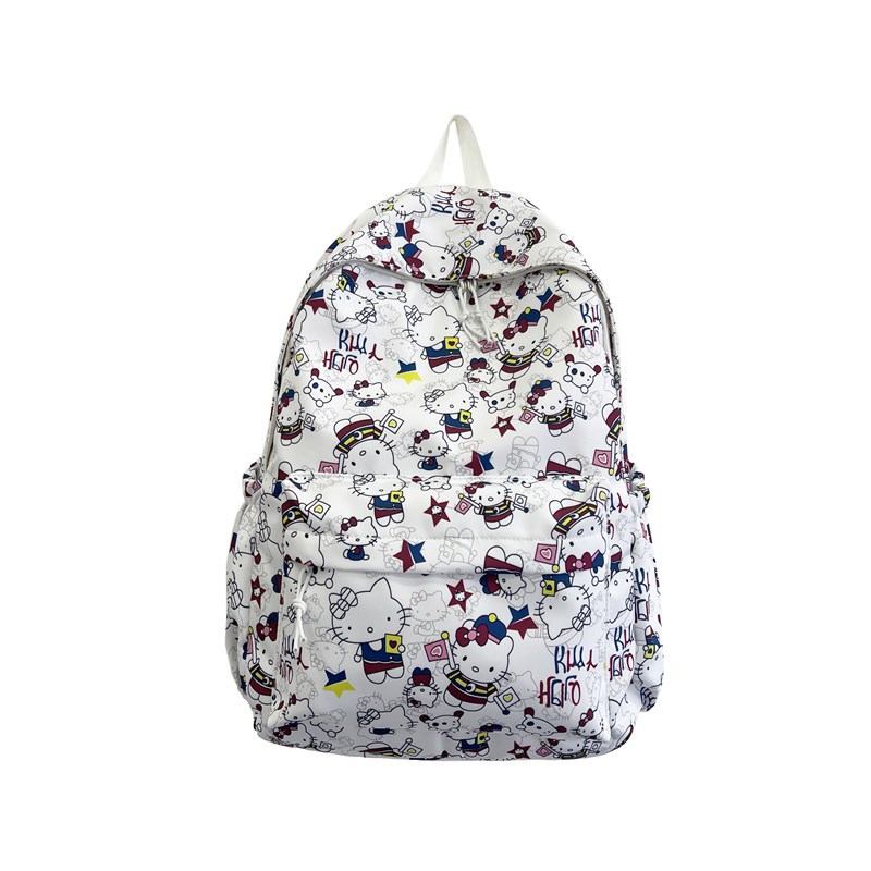 New trendy backpack for junior and senior high school students, cute bag and schoolbag, double shoulder, ins campus style graffiti, large capacity Item Picture