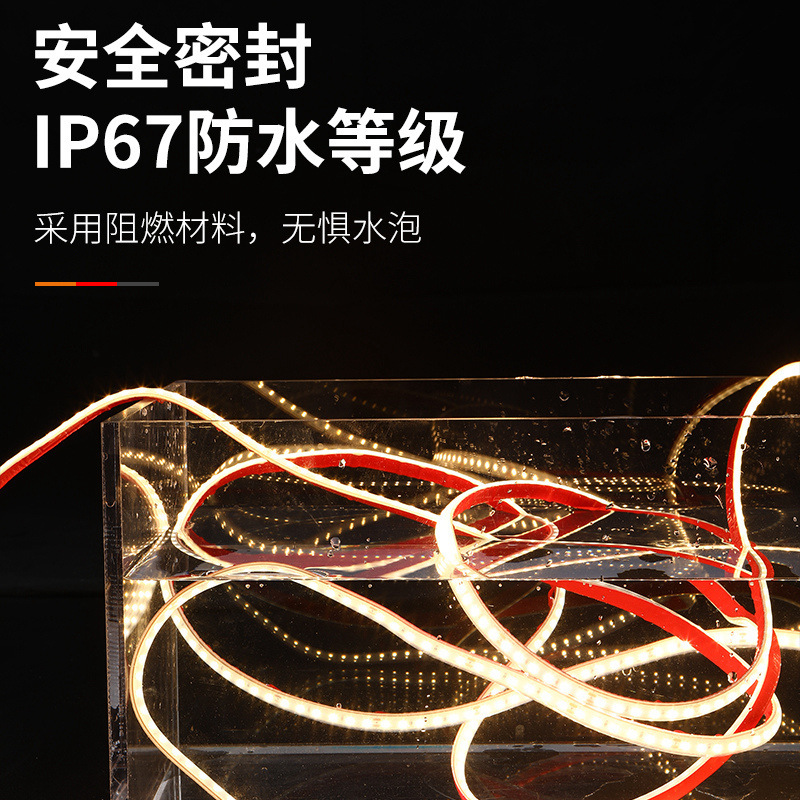 24V120 beads IP68 outdoor swimming pool fish tank 2835LED solid silicone extruded light strip retail waterproof details Picture