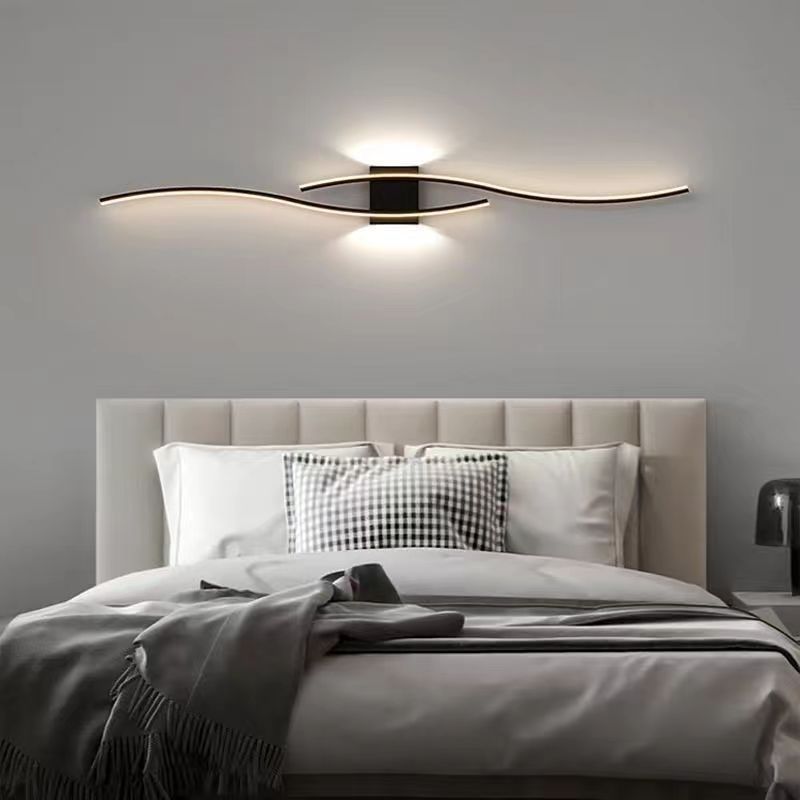 New bedside wall lamp, simple and modern living room background wall decoration lamp, long corridor wall lamp, Alec full figure