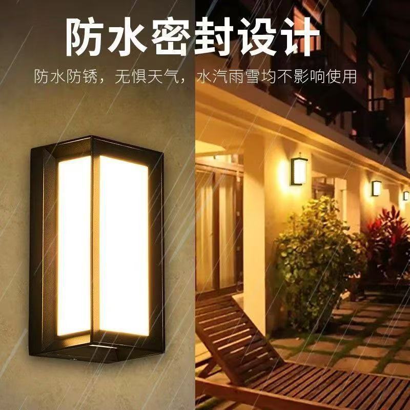 Tuya Smart Outdoor RGBCW wall Lamp LED outdoor courtyard terrace Wall Lamp, WiFi/ZigBee available for selection Application Scenario