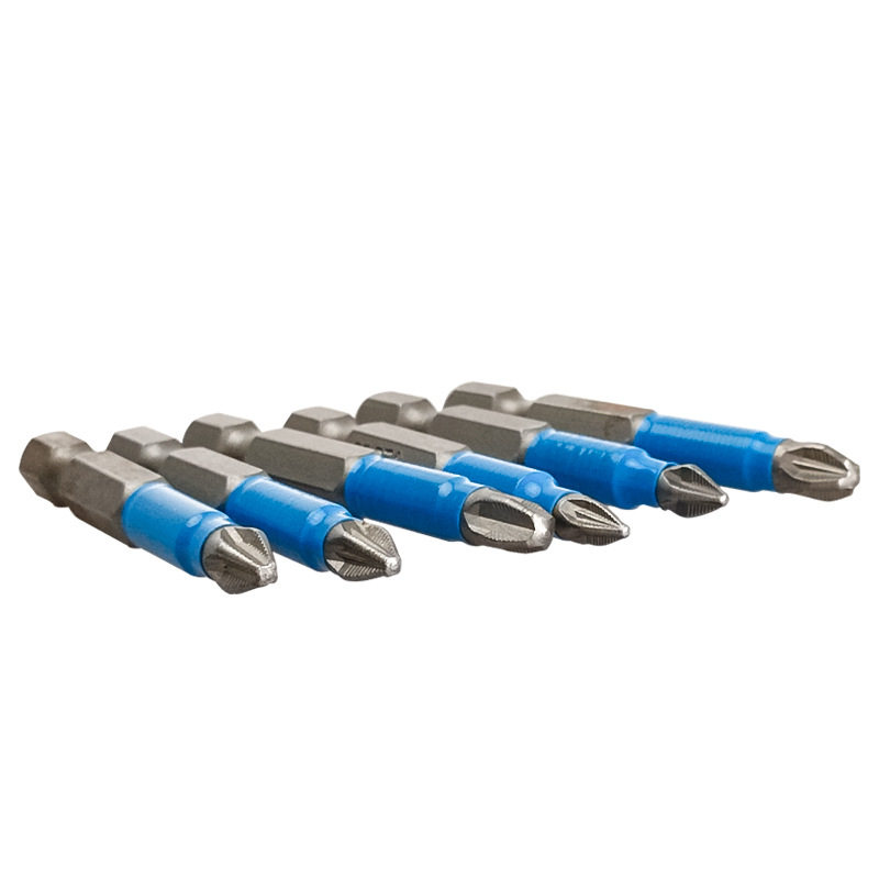 Yunbei PZ1/2/3 Blue leather screwdriver head Set PH1/2/3 Cross hand drill Electric Air Screwdriver tip Screw Screwdriver tip Specification drawing