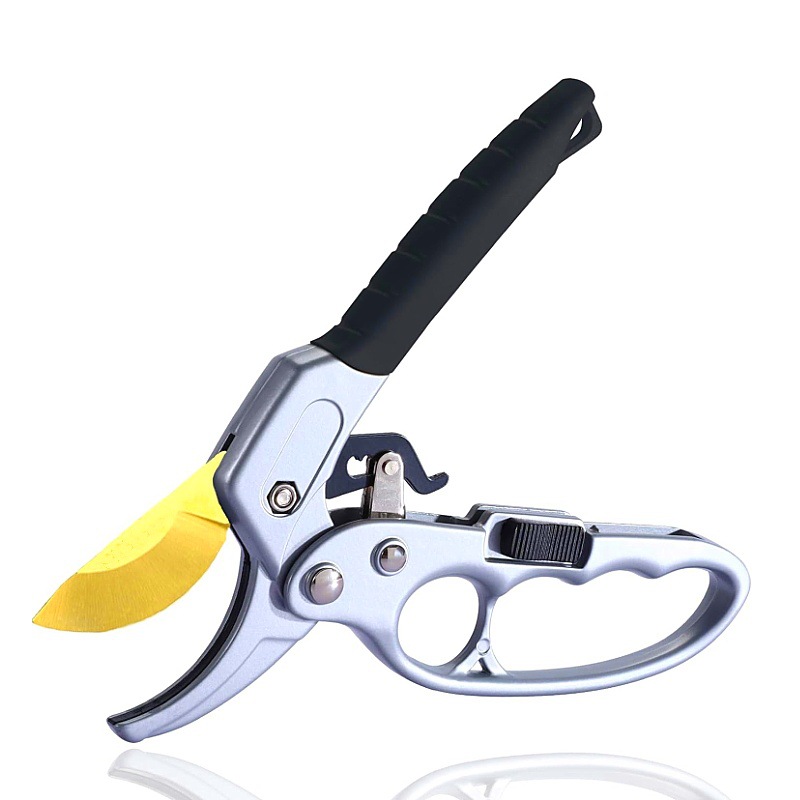 Cross-border best-selling segmented ratchet shears SK5 titanium scissors, garden shears, gardening shears, pruning shears, garden tools full figure