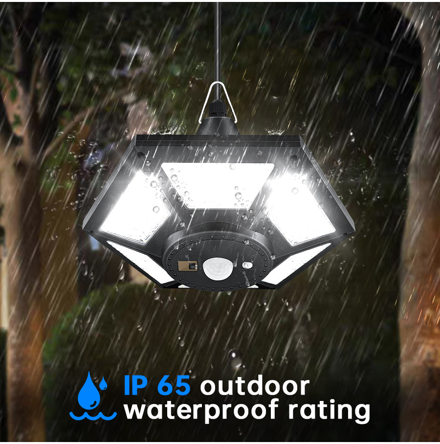 New solar-powered chandelier, one drag two, four-leaf garage lamp, split garden courtyard, double-head Amazon street lamp, cross-border Specification drawing