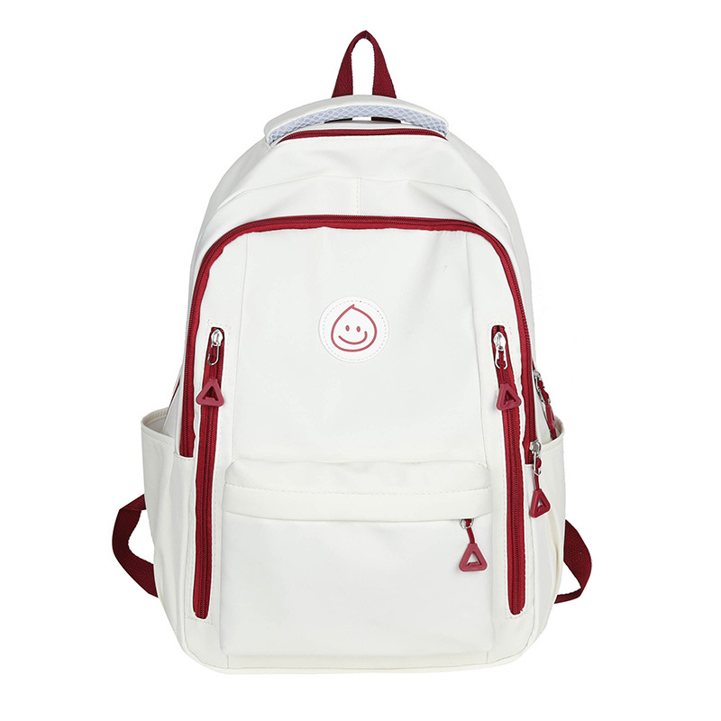 New printed backpack for junior and senior high school students, a simple and large-capacity Korean version backpack for girls, a lightweight and casual travel bag Item Picture