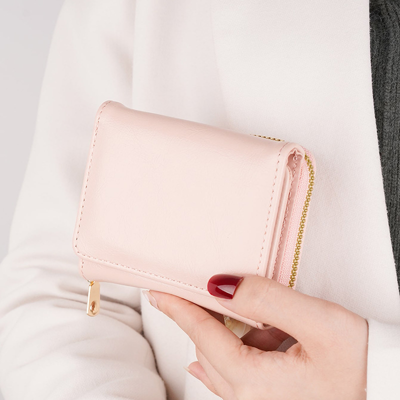 Credit card, ID card, cash wallet, ladies' wallet, small wallet, short wallet, card case, zipper wallet, multi-layer 30% off Specification drawing